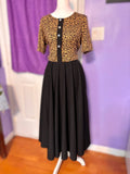Leopard High‑Stretch Button Dress — Breathable, Flattering & Fiercely Feminine